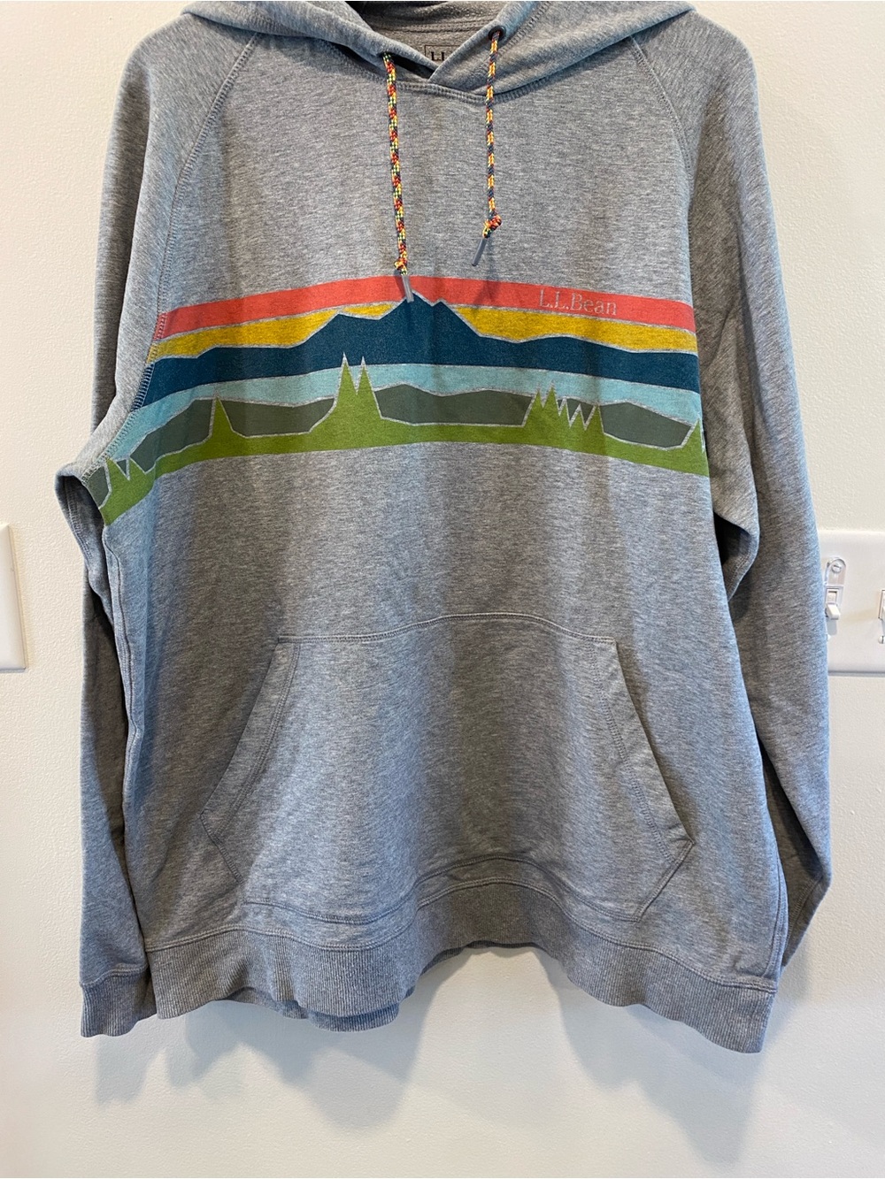 L.L. Bean Men's Bean's Comfort Camp Hoodie graphic size XL Tall sweatshirt - Picture 3 of 7